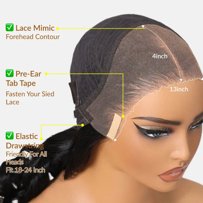 🔥 Final Hours — 100% Human Hair | Pre-Plucked 13×6 HD Lace Wig | Free Returns