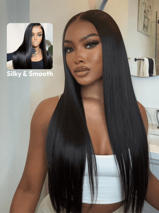 Soft and Silk Straight Wig 13x4 Pre Everything Lace Front Wigs Human Hair Wig With Pre Cut