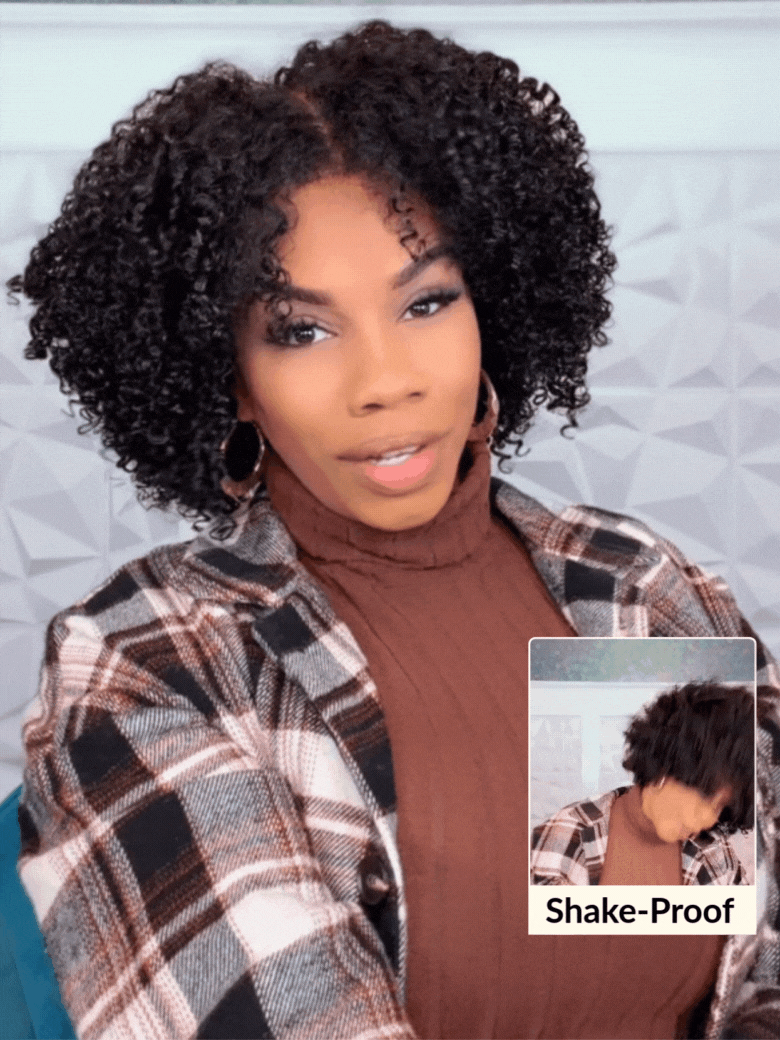 7x5 Pre Cut 200% 4C Kinky Edge Baby Hair Curly Pre-Cut Lace Human Hair Wigs Bleached Knots With Invisi Drawstring