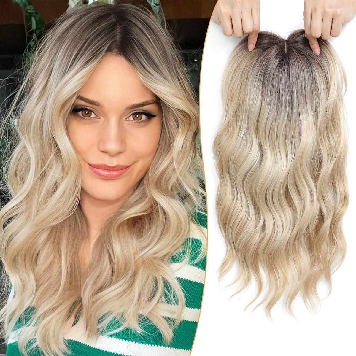 🇺🇸 Final Hours – 58% OFF | Lightweight & Breathable Wavy Hair Topper ✨ Natural Volume, Everyday Confidence