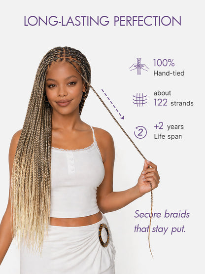 🔥 Last Day: 58% OFF | Seamless Knotless Braids HD Lace Wig ✨ • SAGGIUS™