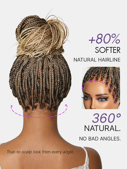 🔥 Last Day: 58% OFF | Seamless Knotless Braids HD Lace Wig ✨ • SAGGIUS™