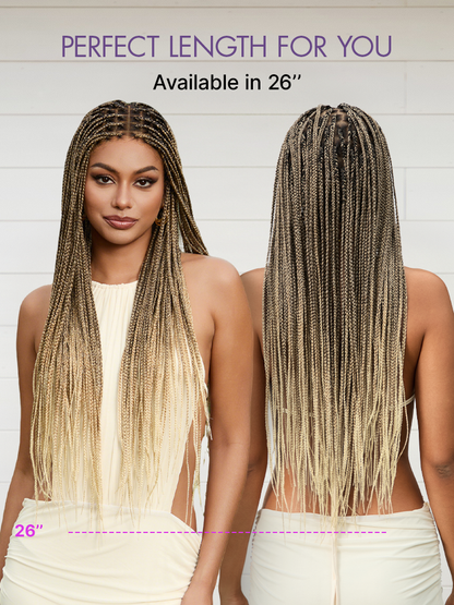 🔥 Last Day: 58% OFF | Seamless Knotless Braids HD Lace Wig ✨ • SAGGIUS™