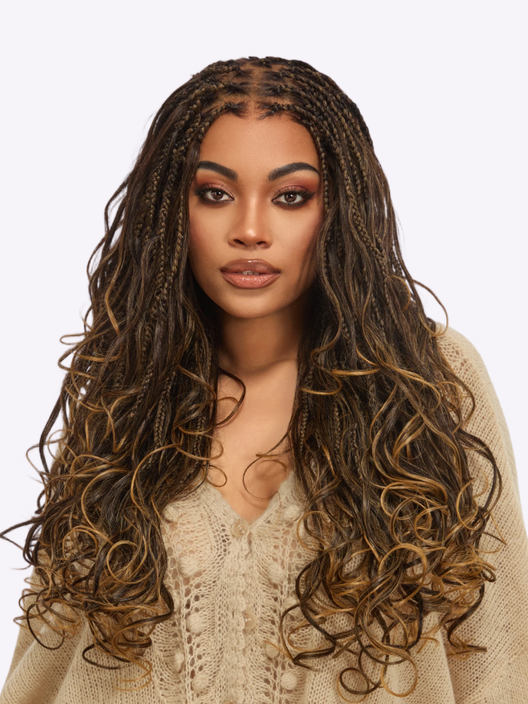 🔥 Last Day: 58% OFF | Seamless Knotless Braids HD Lace Wig ✨ • SAGGIUS™