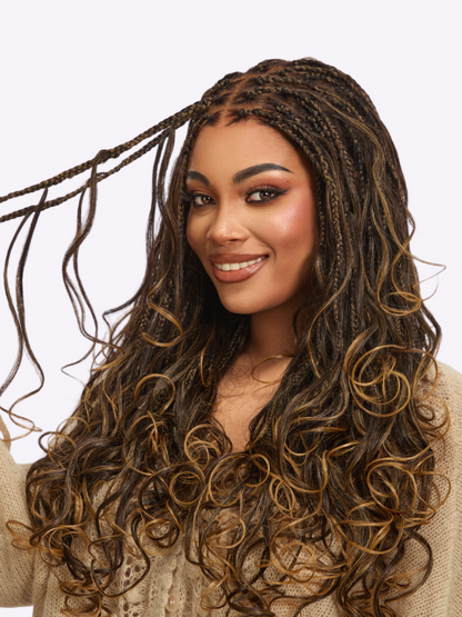 🔥 Last Day: 58% OFF | Seamless Knotless Braids HD Lace Wig ✨ • SAGGIUS™
