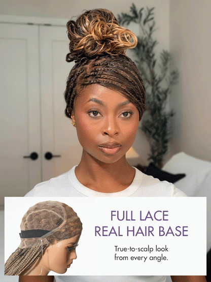🔥 Last Day: 58% OFF | Seamless Knotless Braids HD Lace Wig ✨ • SAGGIUS™