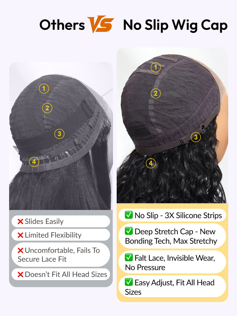 7x5 Pre Cut Lace Multi-Texture Mixed Curly Natural Black Wig Bleached Knots With Invisi Drawstring