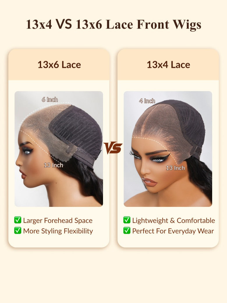 [180% Density]13x6/ 7x5 HD Wet And Wavy Water Wave Bye Bye Knots Pre-Cut Lace Frontal Wigs With Elastic Drawstring