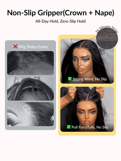 13x4 Pre Everything Micro Water Wave Natural Ripple Curl Organic Ripple Wave Lace Frontal Wig With Invisi Drawstring