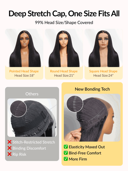 13x4 Pre Everything Micro Water Wave Natural Ripple Curl Organic Ripple Wave Lace Frontal Wig With Invisi Drawstring