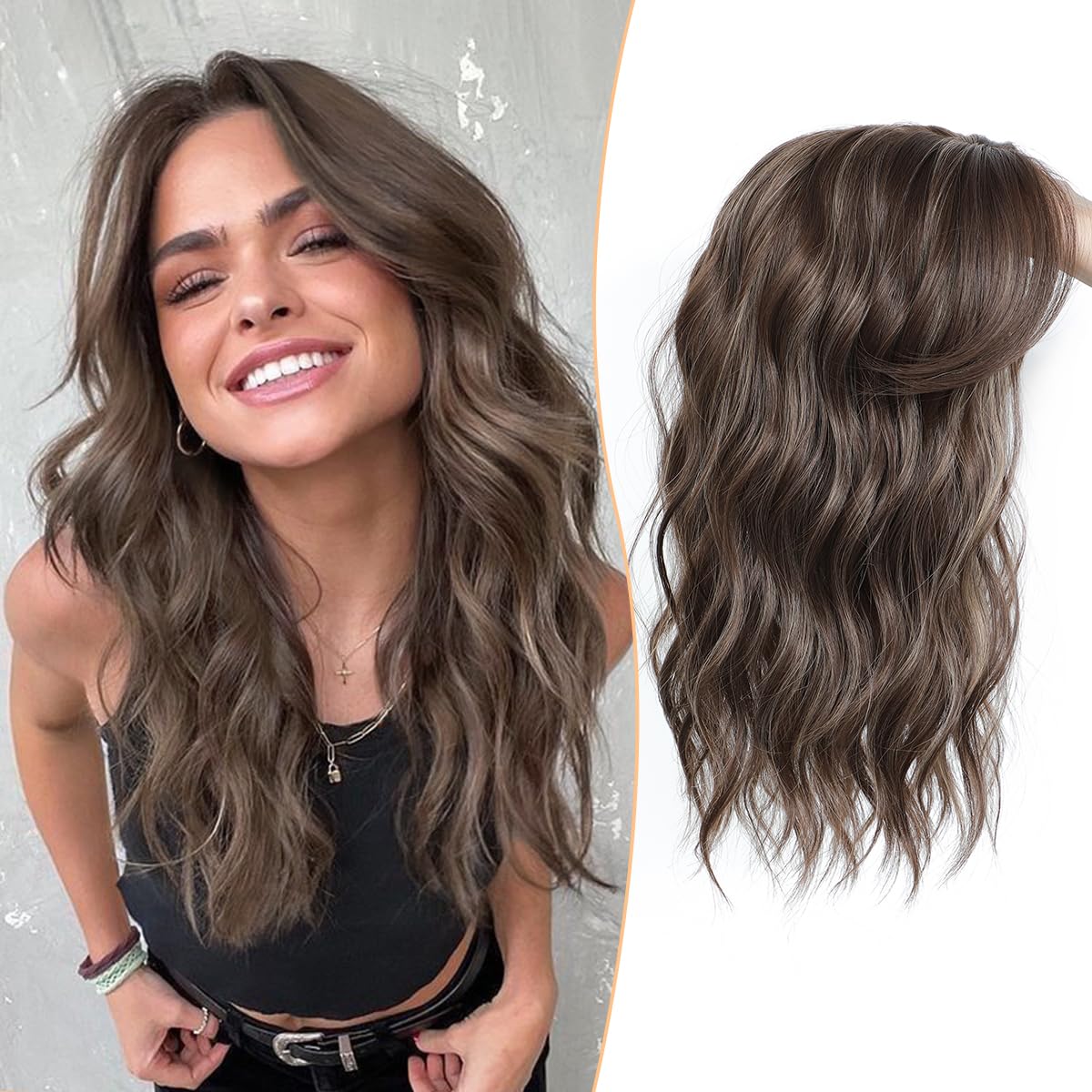 🇺🇸 Final Hours – 58% OFF | Lightweight & Breathable Wavy Hair Topper ✨ Natural Volume, Everyday Confidence