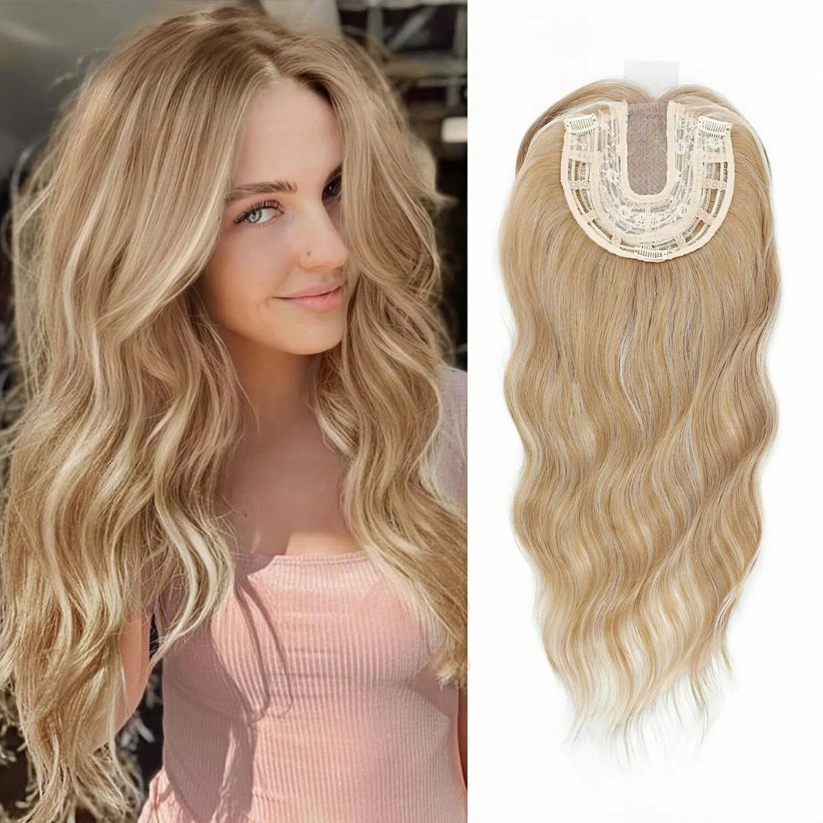 🇺🇸 Final Hours – 58% OFF | Lightweight & Breathable Wavy Hair Topper ✨ Natural Volume, Everyday Confidence