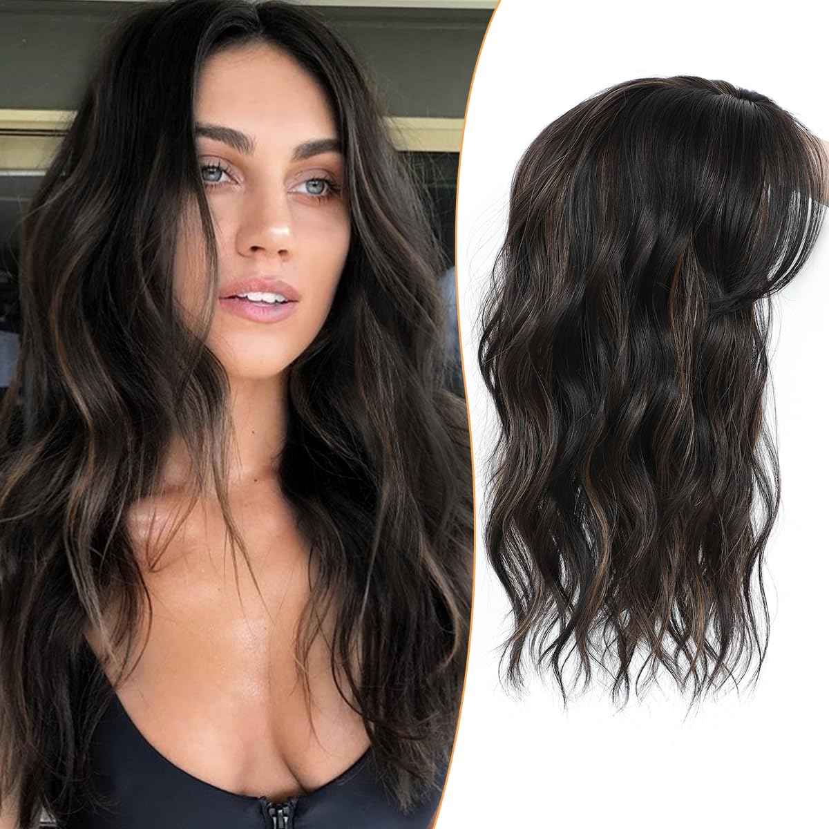 🇺🇸 Final Hours – 58% OFF | Lightweight & Breathable Wavy Hair Topper ✨ Natural Volume, Everyday Confidence