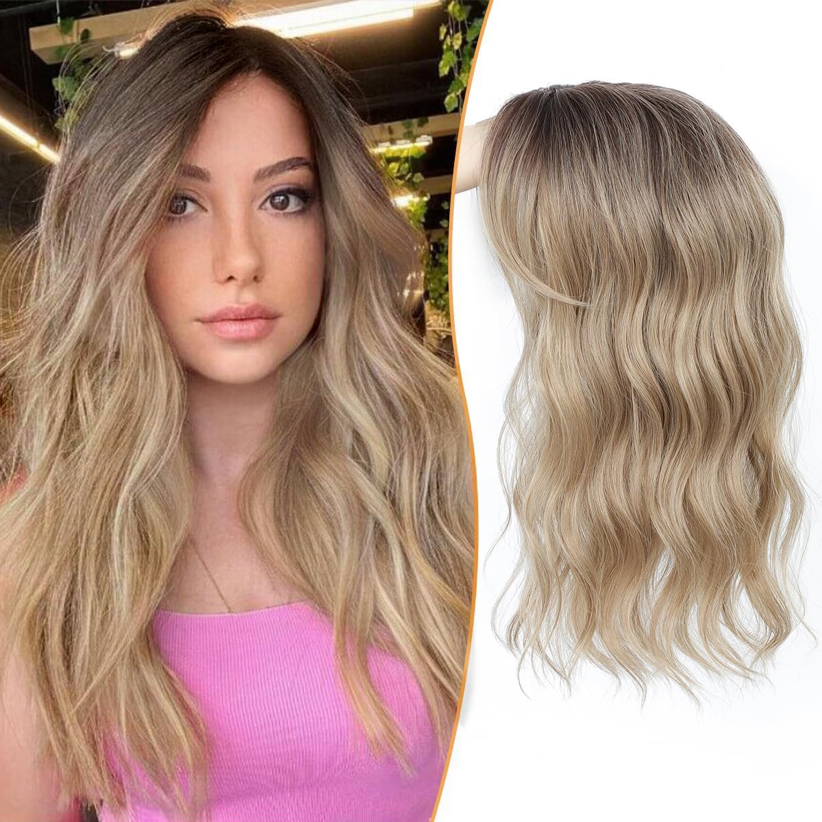 🇺🇸 Final Hours – 58% OFF | Lightweight & Breathable Wavy Hair Topper ✨ Natural Volume, Everyday Confidence