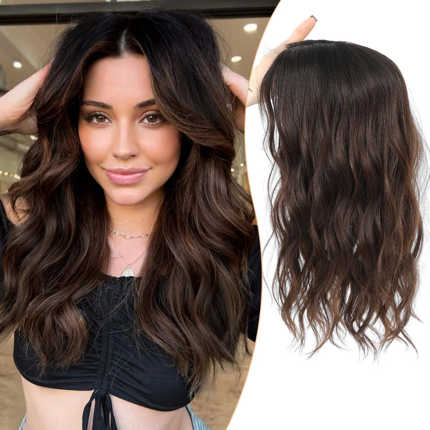 🇺🇸 Final Hours – 58% OFF | Lightweight & Breathable Wavy Hair Topper ✨ Natural Volume, Everyday Confidence
