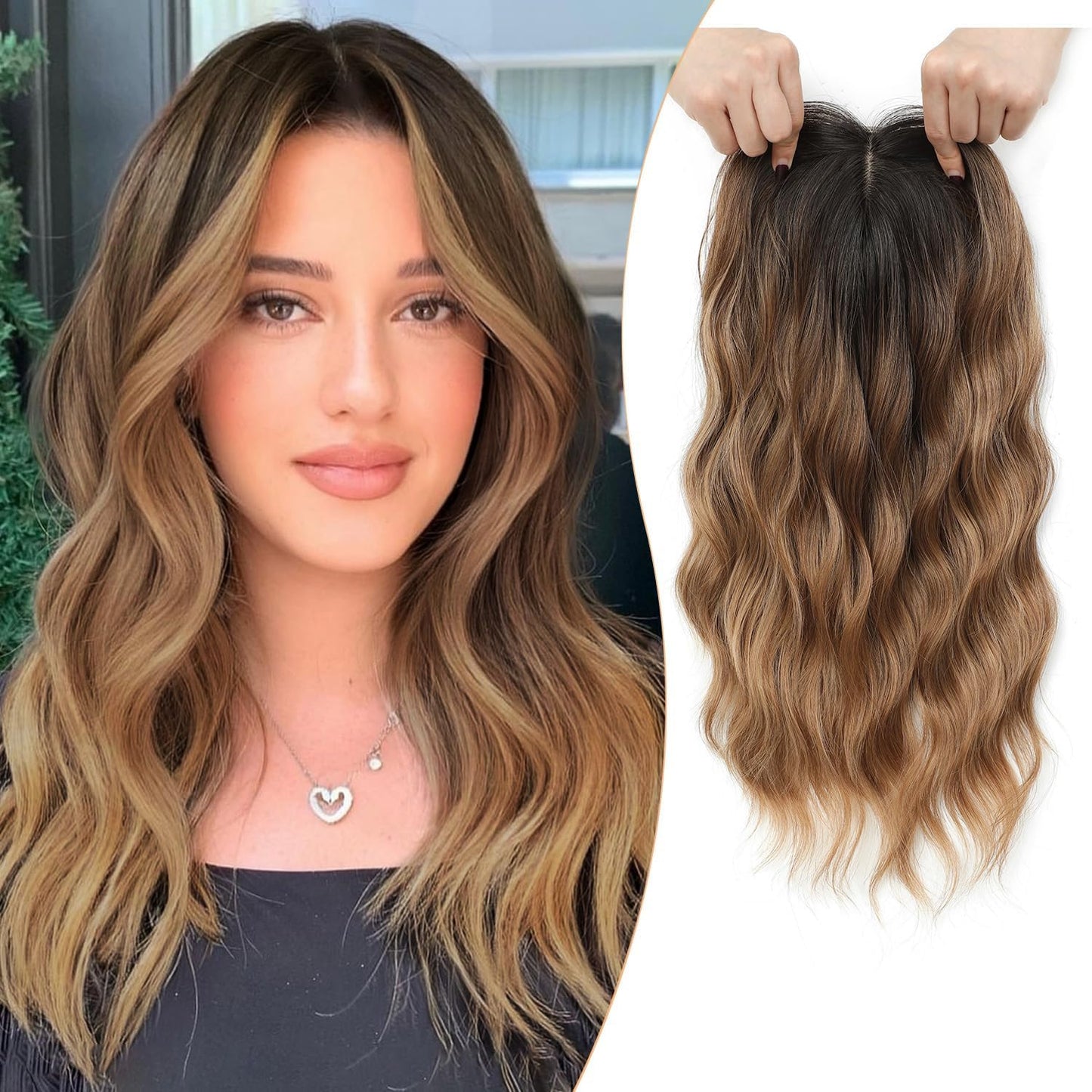 🇺🇸 Final Hours – 58% OFF | Lightweight & Breathable Wavy Hair Topper ✨ Natural Volume, Everyday Confidence