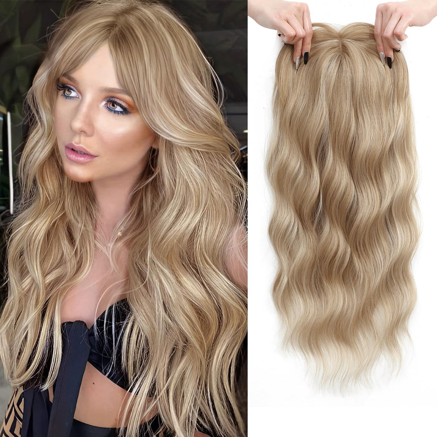 🇺🇸 Final Hours – 58% OFF | Lightweight & Breathable Wavy Hair Topper ✨ Natural Volume, Everyday Confidence
