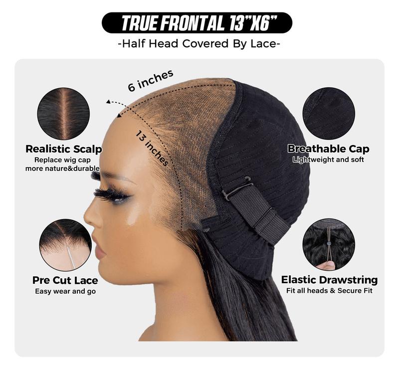 SAGGIUS™ | 50% OFF — 100% Human Hair Pre-Cut Lace Wig · Seamless Natural Blend ✨