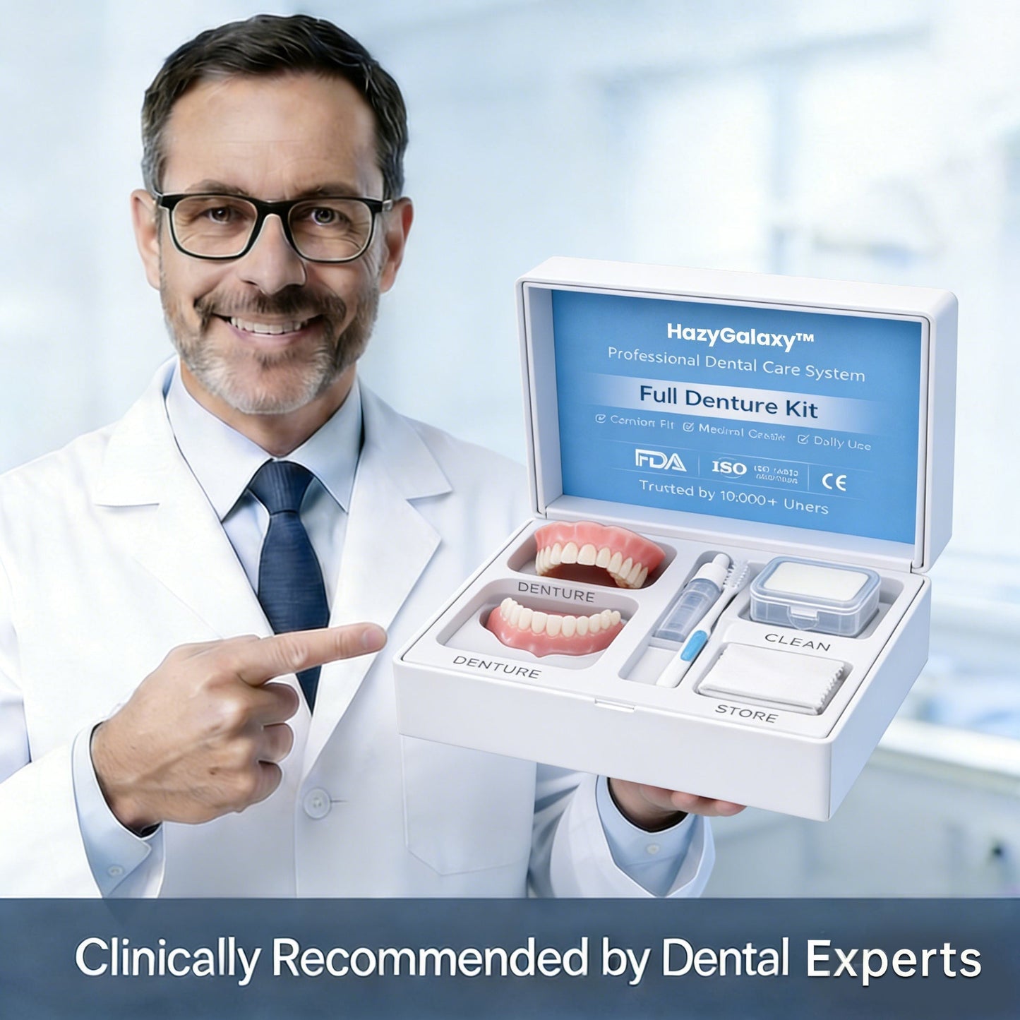 ⏰⏰ HazyGalaxy™ Custom-Fit Dentures ⏰ ENDS TODAY   70% OFF | Smile with Confidence