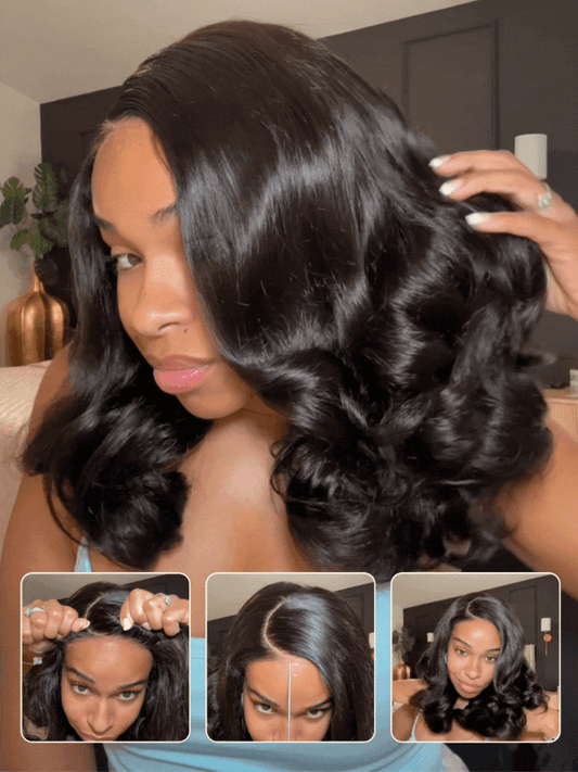 180% Density Effortlessly Feathered Hairstyles 7x5 Pre Cut Lace Wig With Layered Haircuts