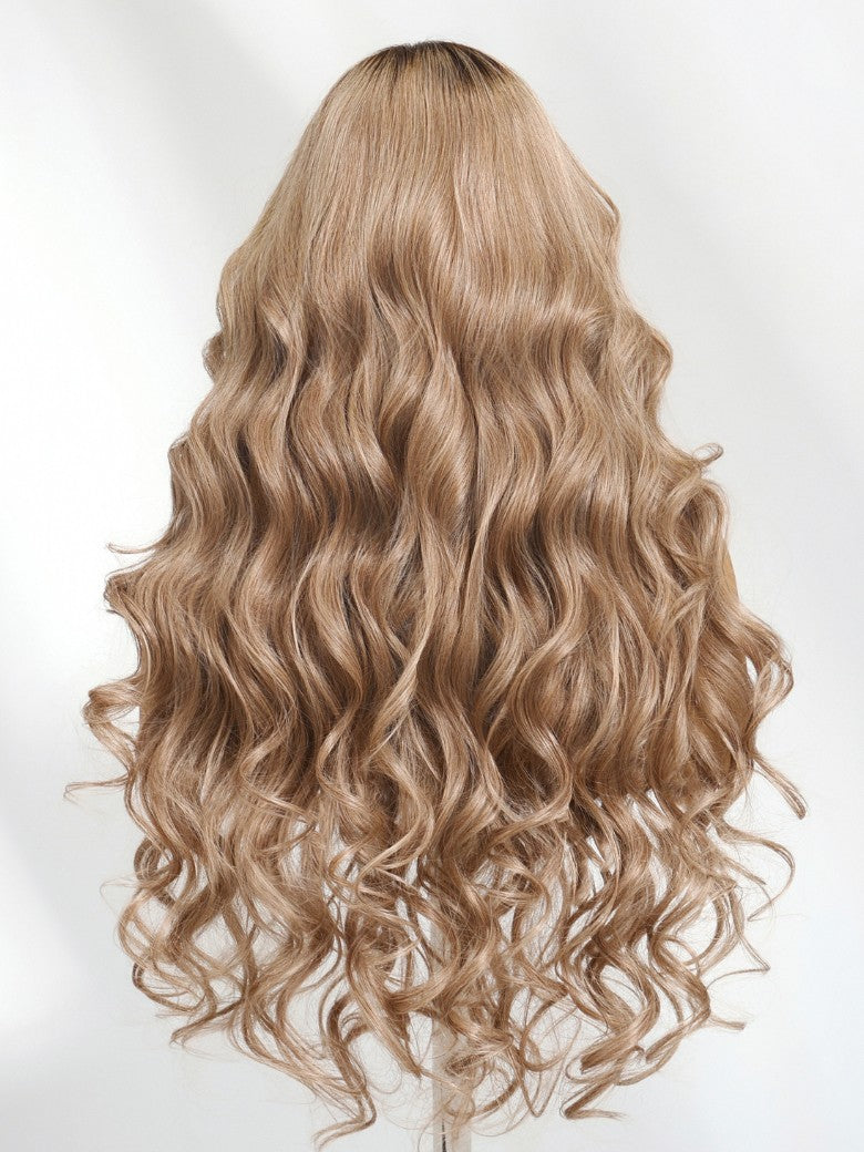 Ash Blonde Glow 13x4 Pre Everything Lace Frontal Body Wave Wig With Invisi Drawstring