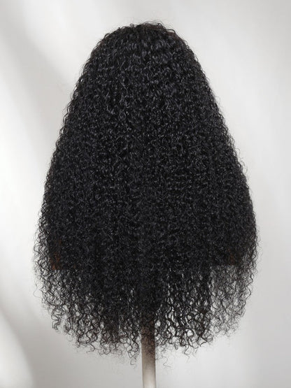 7x5 Pre Cut Springy Micro-coils With High Curl Memory Jerry Curly Lace Part Wig