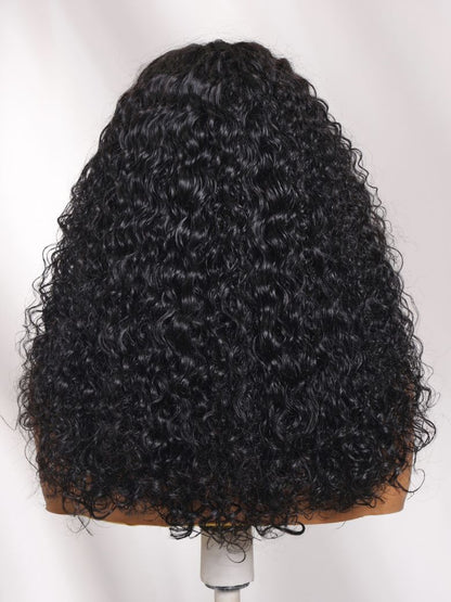 7x5 Pre Cut Soft Kinky Curly Full Volume Fluffy Curls Lace Wig With Invisi Drawstring