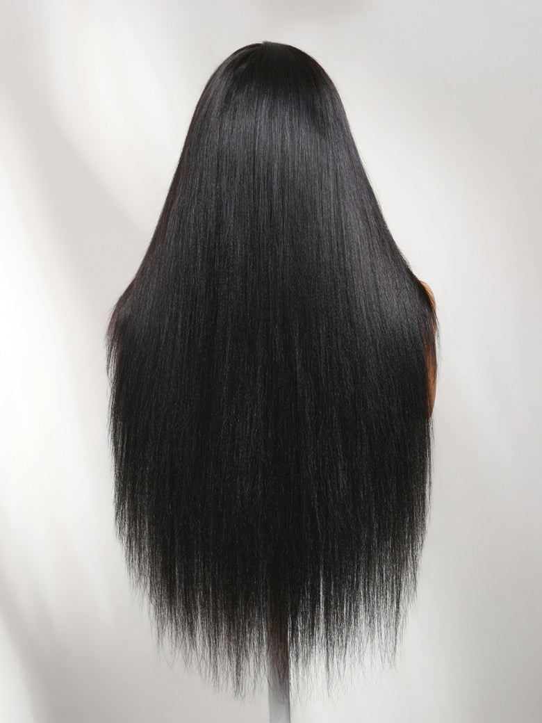[22''=$135]180% Density 13x4 Pre-Everything Loose Wave Glueless Lace Frontal Wig –Feathered Style and Elastic Drawstring Flash Sale